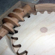 Worm gear milled from wood