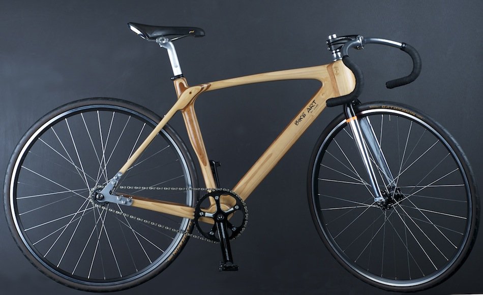 Bicycle frame from wood Bicycle frame from wood