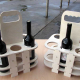 Bottle basket made of wood with dovetail Bottle basket made of wood with dovetail