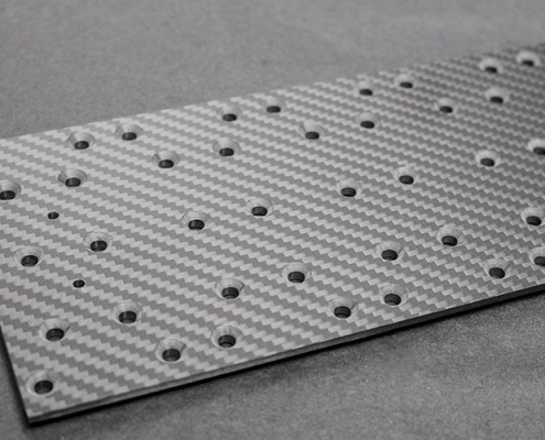 Carbon Fiber Sheet with drill holes Carbon Fiber Sheet with drill holes