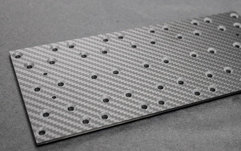Carbon Fiber Sheet with drill holes Carbon Fiber Sheet with drill holes