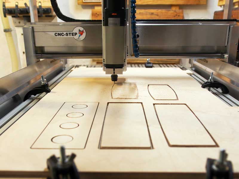 Cutouts and contours CNC woodworking