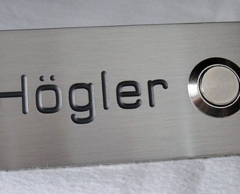 doorbell panel engraving