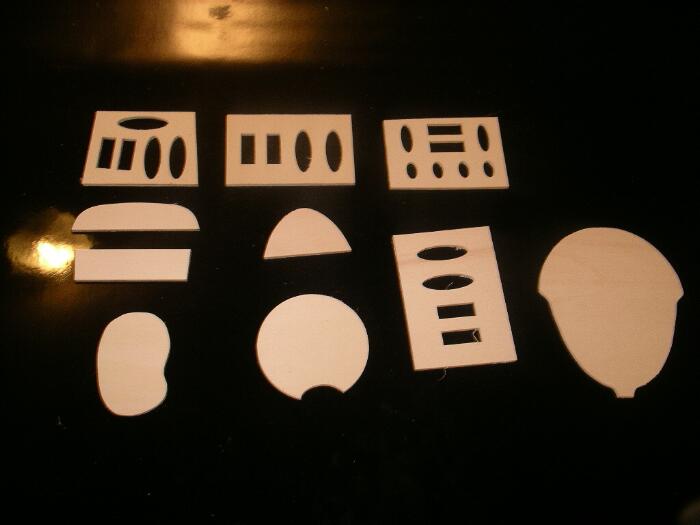 flugmodellbau einzelne frästeile Plane model construction