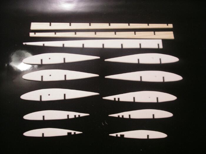 flugmodellbau spanten Plane model construction