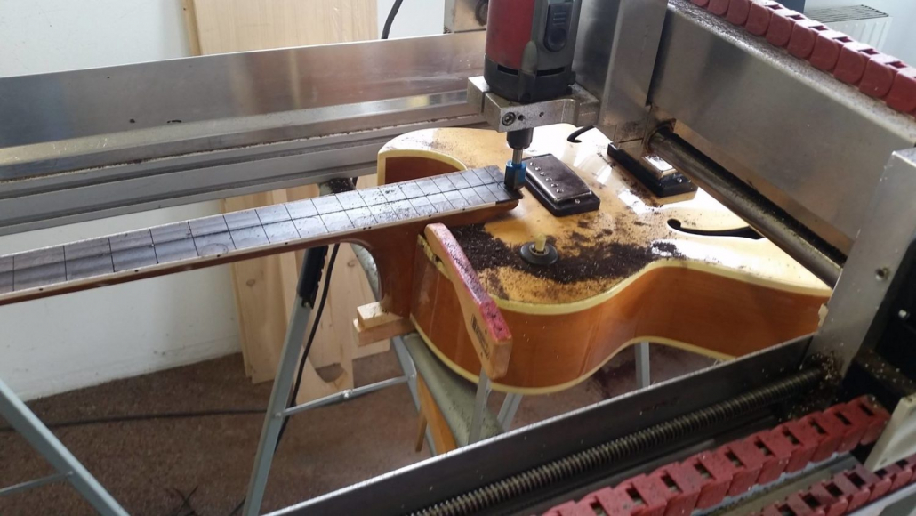 guitar milling with open frame guitar milling with open frame