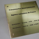 infromation sign brass infromation sign brass