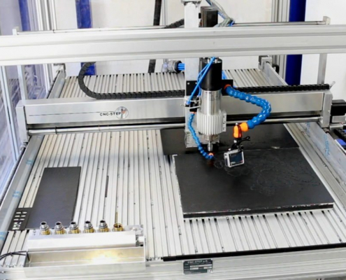 Milling the parts of a 3D carbon puzzle Milling the parts of a 3D carbon puzzle