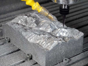 Topography milled in aluminium