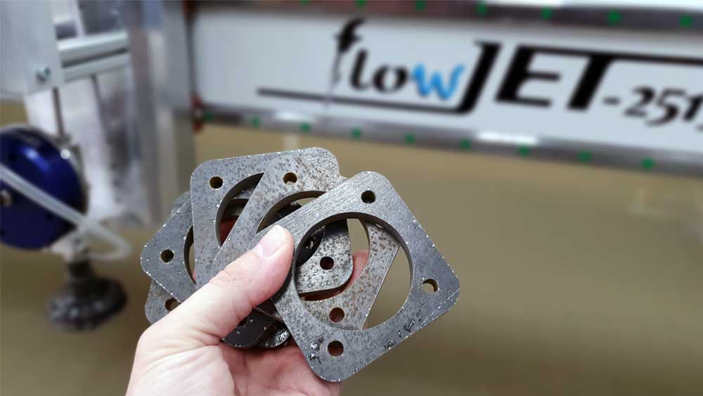 8mm steel cut to the flowJET 8mm steel cut to the flowJET