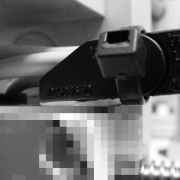 Cable channel fixed with an only 2cm long piece of adhesive tape. Cablechannelfixedwithanonlycmlongpieceofadhesivetape.