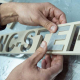Lettering-in-ceramic-tile-Water-Jet-cut Lettering in ceramic tile Water Jet cut