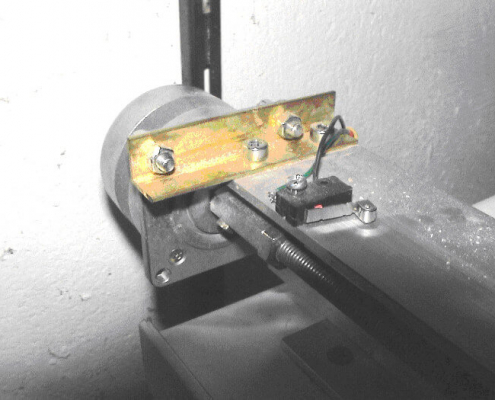 Motorlagerung und Endschalter