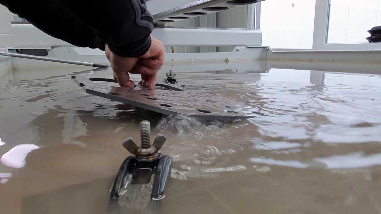 Result of Water Jet cutting of steel Result of Water Jet cutting of steel