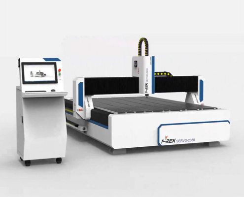 T-Rex Servo-2030 CNC router with control panel and servo motors