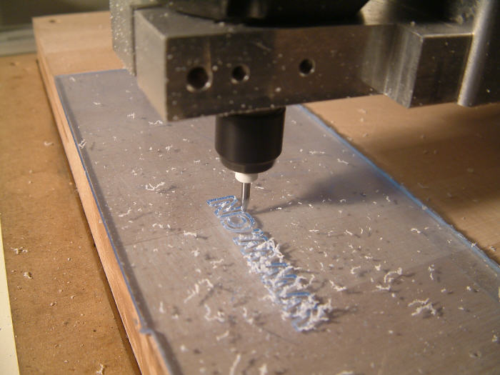 CNC gravieren in Plexiglas Acrylic glass engraving