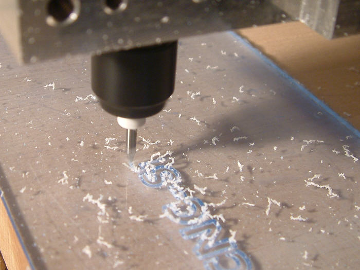 CNC Gravur in Plexiglas Acrylic glass engraving