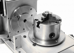 CNC Rotation Axis with Lathe Chuck