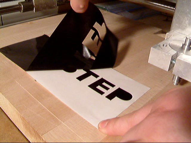 cnc schneiden folie CNC cutting of vinyl and other materials