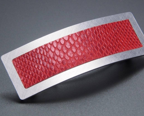 Design Haarspange Krokoleder-Imitat Design Haarspange Krokoleder-Imitat