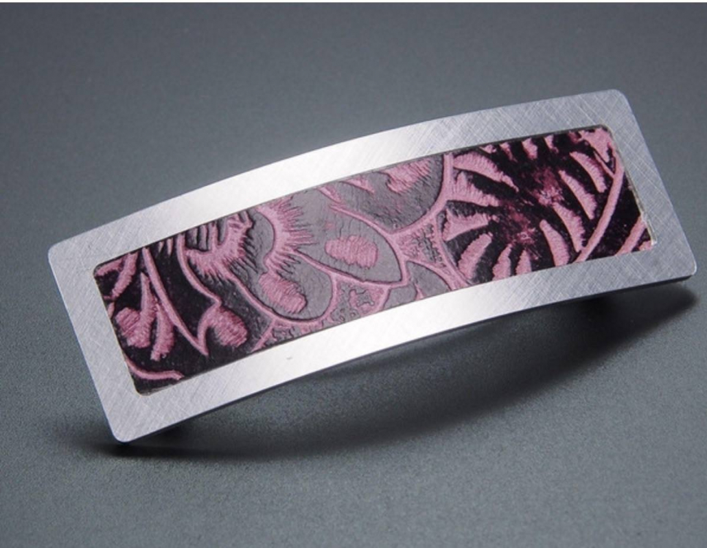 Design Haarspange mit Farbwechsel aus Alu Design Haarspange mit Farbwechsel aus Alu