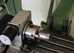 Three-jaw chuck with 80 mm diameter, clamping outside and inside