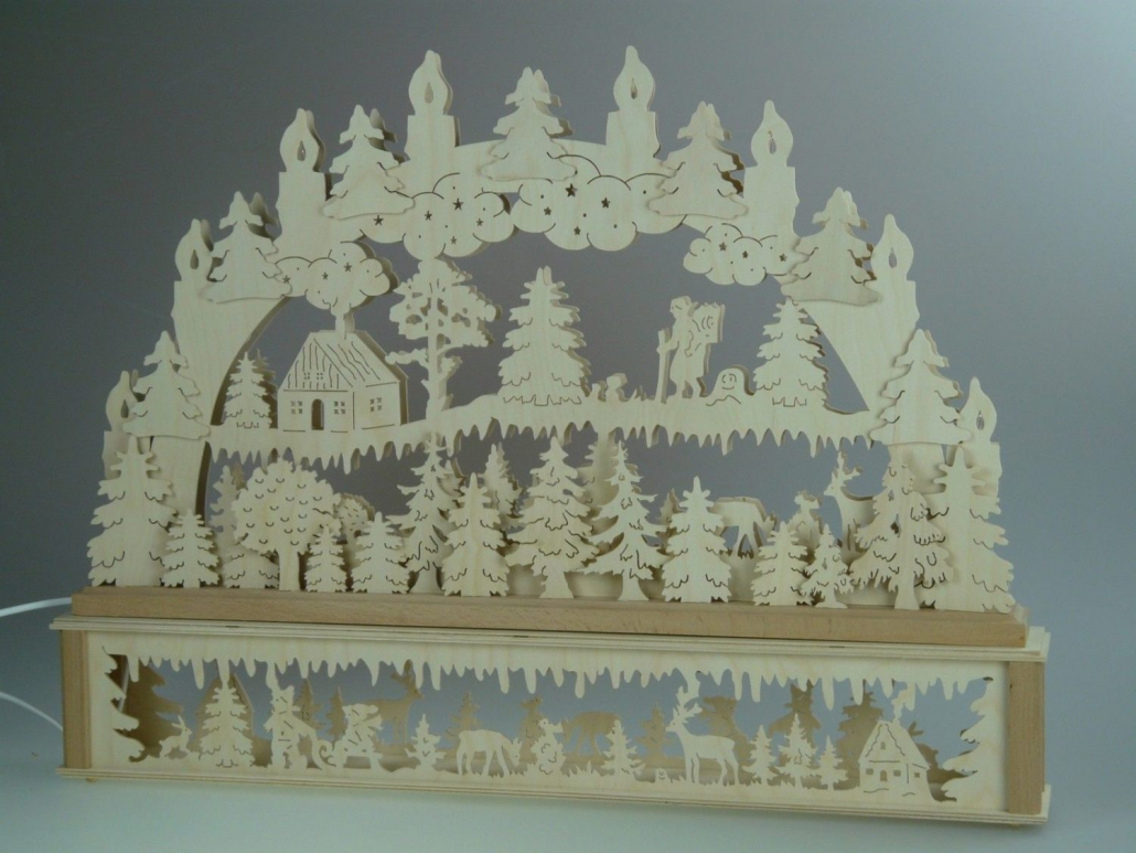 Holz Lichterbogen selber bauen Holz Lichterbogen selber bauen