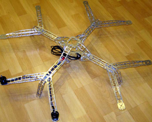 Octocopter montage der Motoren Octocopter montage der Motoren