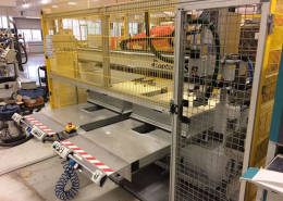 sicherheits umhausung zaun um cnc fraesmaschine